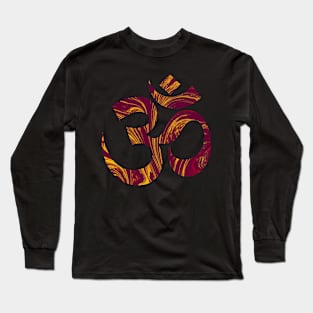 Psychedelic Om (Front & Back) Long Sleeve T-Shirt